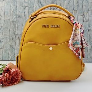Steve Madden Mustard Yellow Mini Backpack w Bow
